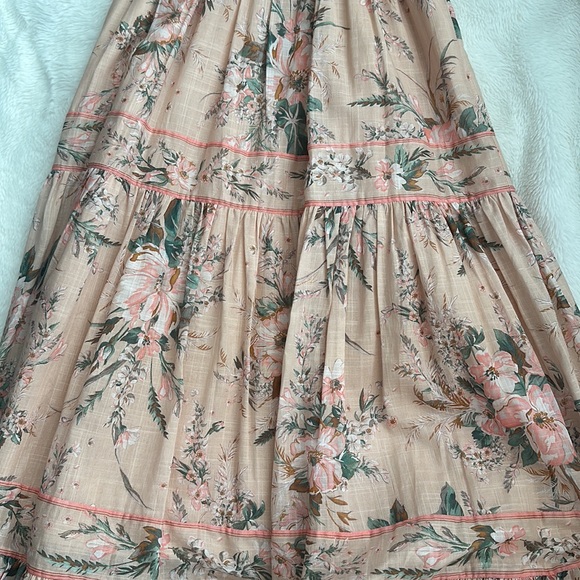 Zimmermann Moonshine Shoulder Tie Midi Dress NWT - Picture 7 of 7
